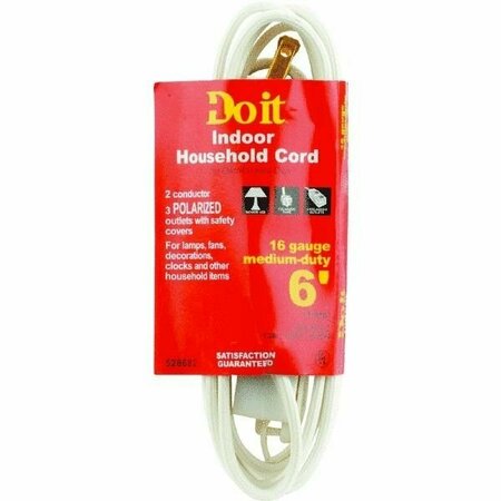 DO IT BEST Do it Cube Tap Extension Cord IN-PT2162-06X-WH